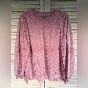 Studio Pink Fuzzy Knit Sweater